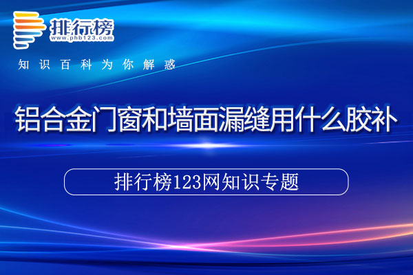铝合金门窗和墙面漏缝用什么胶补